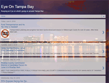 Tablet Screenshot of eyeontampabay.com